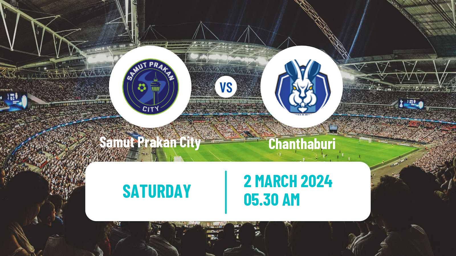 Soccer Thai League 2 Samut Prakan City - Chanthaburi