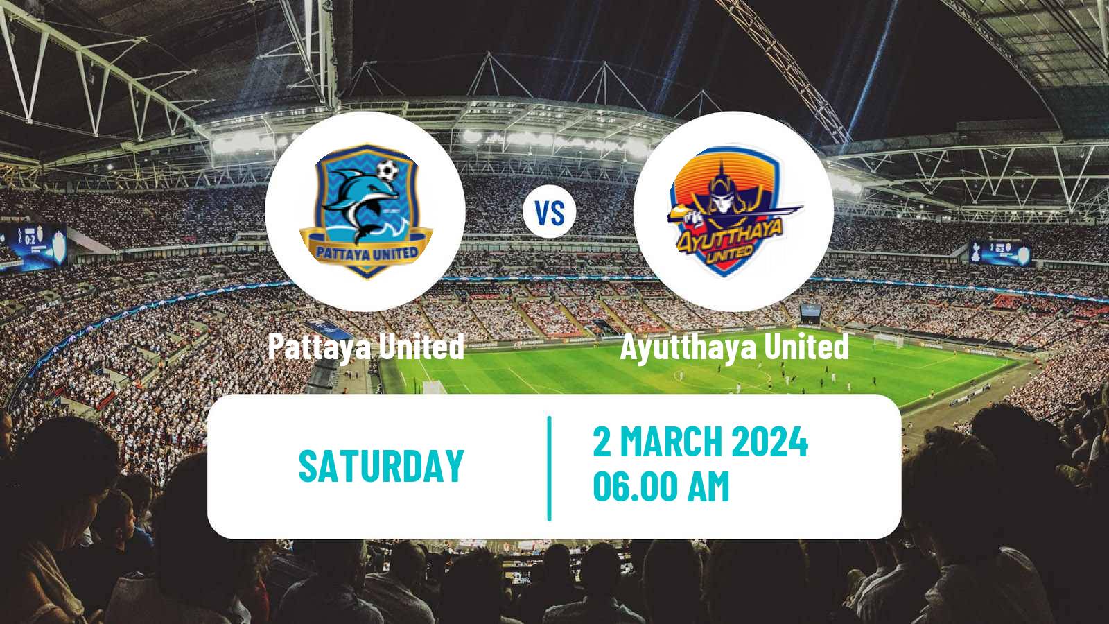 Soccer Thai League 2 Pattaya United - Ayutthaya United
