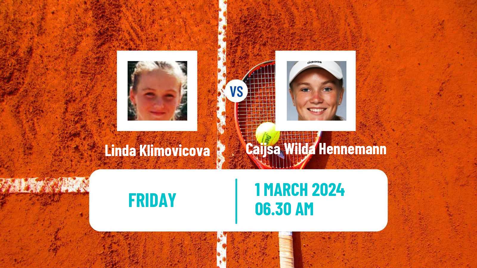 Tennis ITF W35 Helsinki Women Linda Klimovicova - Caijsa Wilda Hennemann