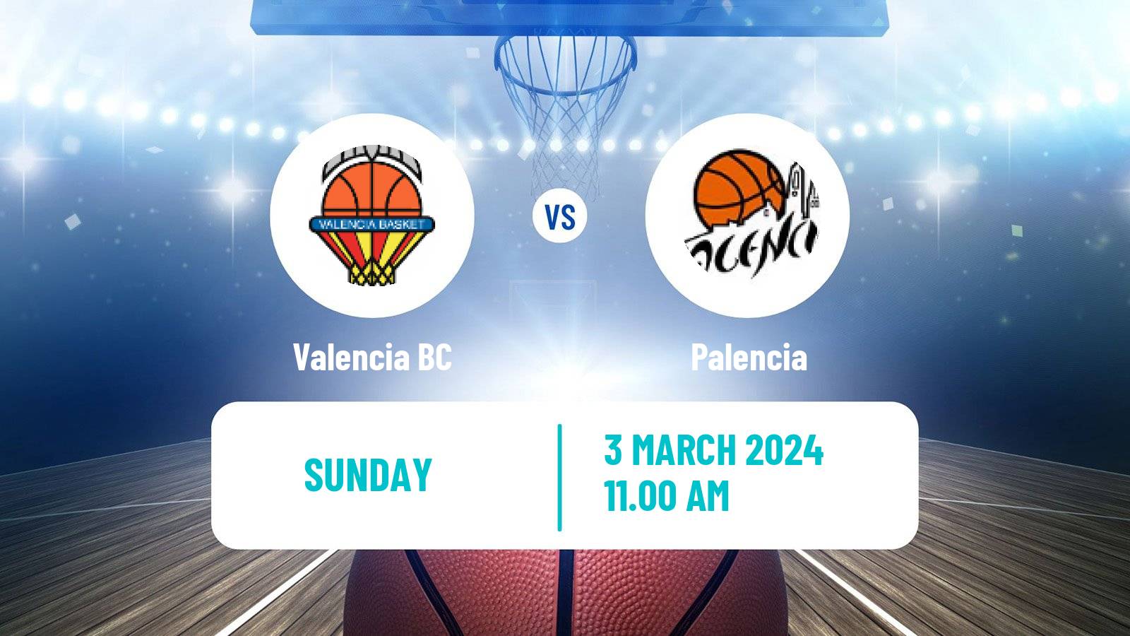 Basketball Spanish ACB League Valencia - Palencia