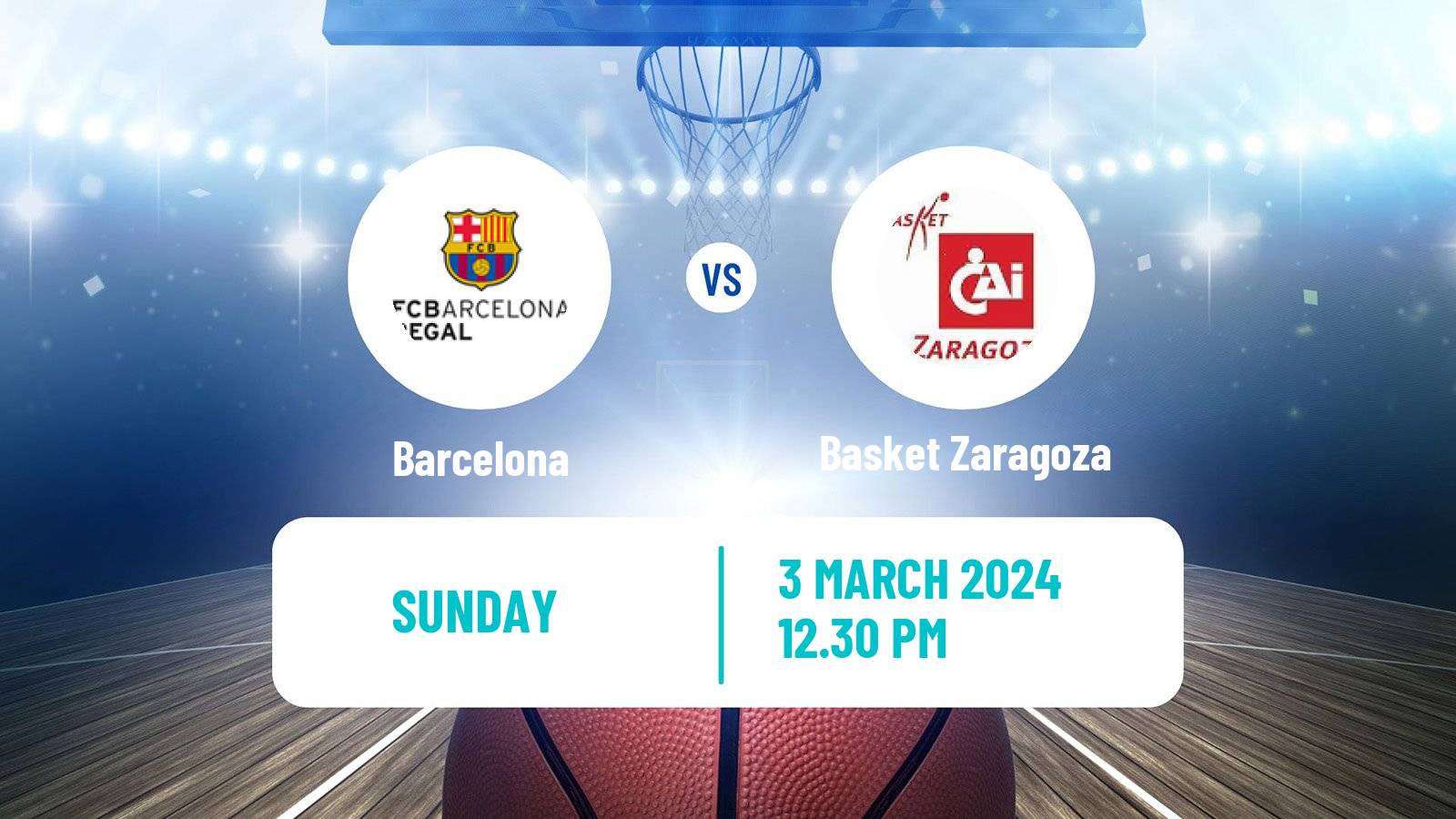 Basketball Spanish ACB League Barcelona - Basket Zaragoza