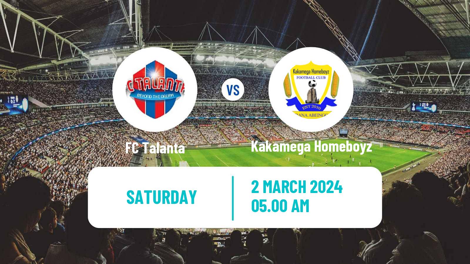 Soccer Kenyan Premier League Talanta - Kakamega Homeboyz