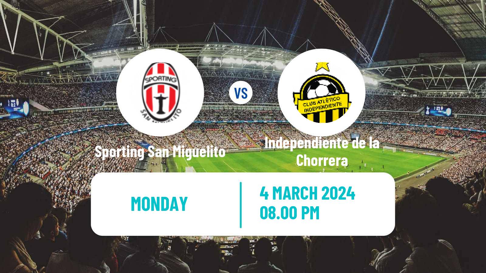 Soccer Liga Panamena de Futbol Sporting San Miguelito - Independiente de la Chorrera