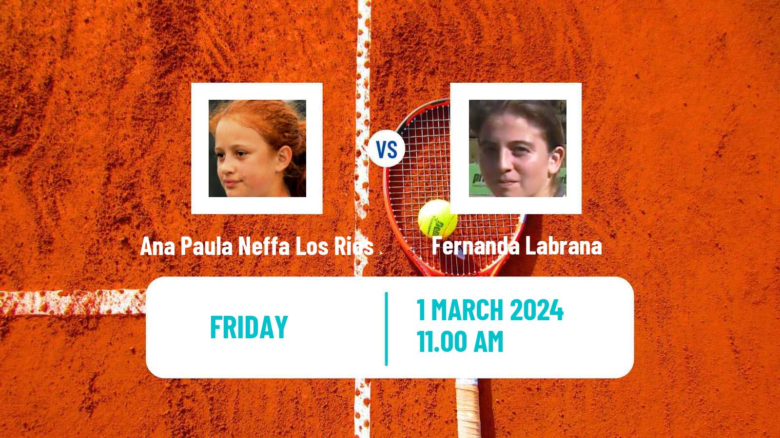 Tennis ITF W15 Tucuman Women Ana Paula Neffa Los Rios - Fernanda Labrana