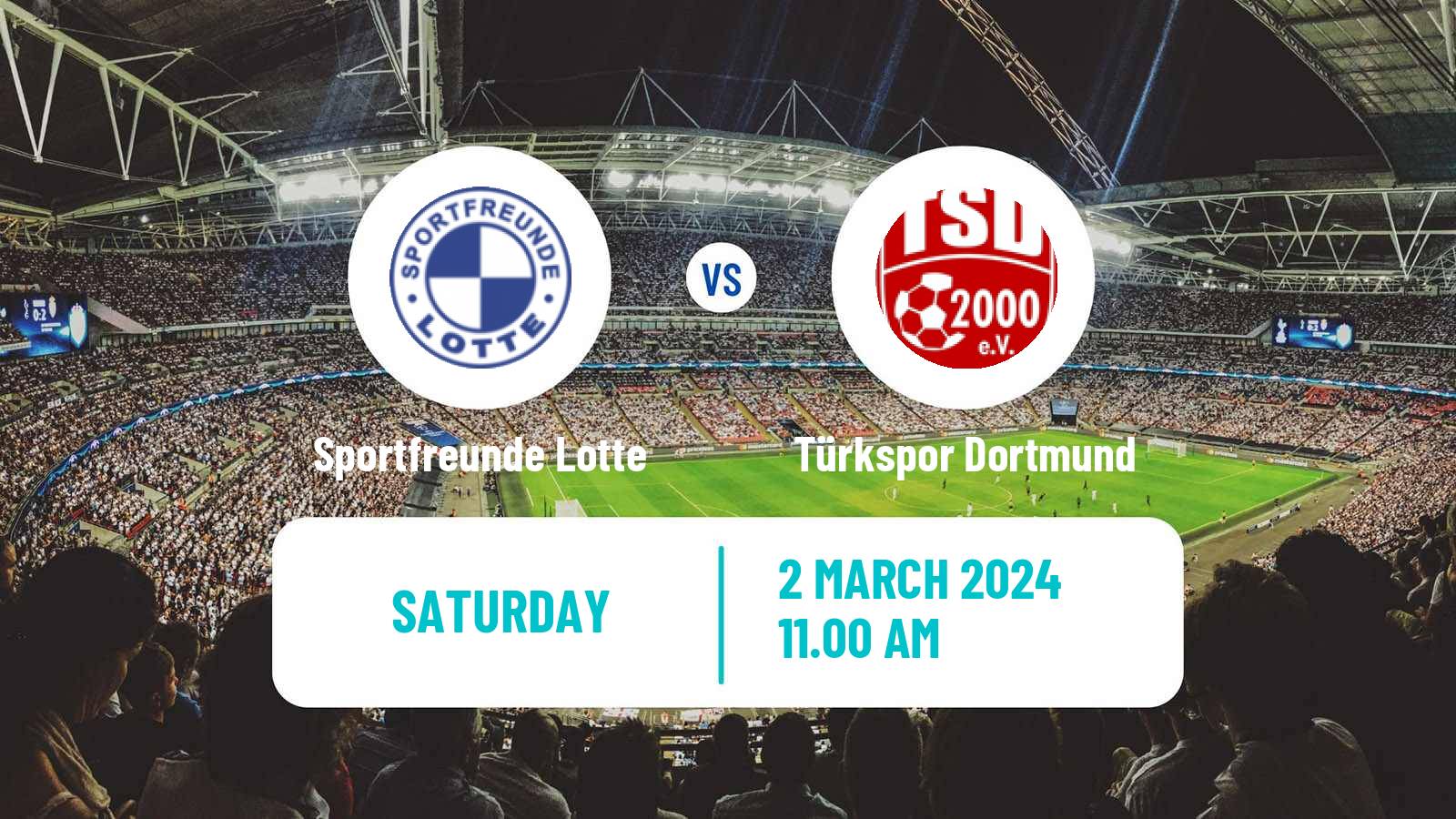 Soccer German Oberliga Westfalen Sportfreunde Lotte - Türkspor Dortmund