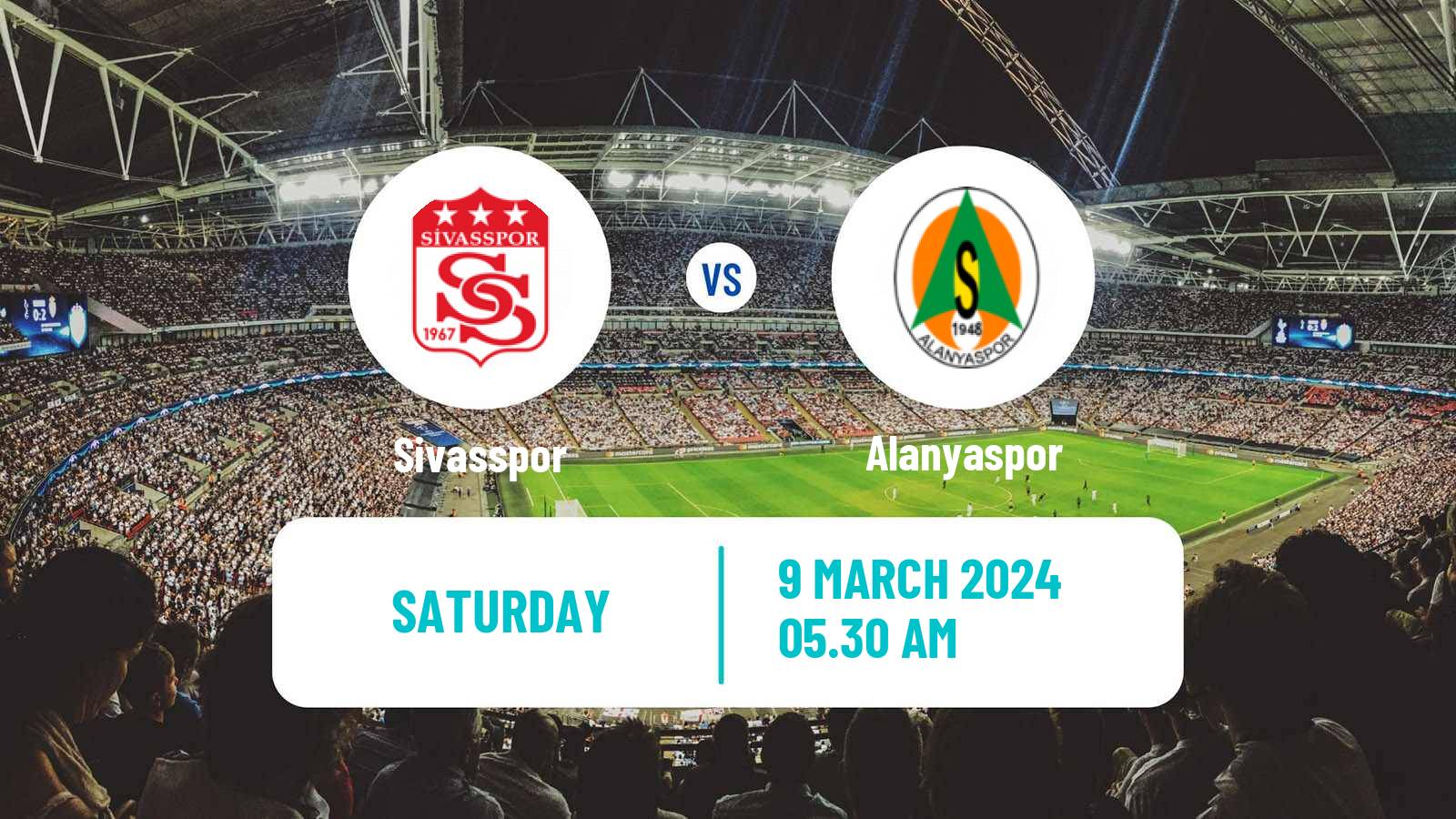 Soccer Turkish Super League Sivasspor - Alanyaspor