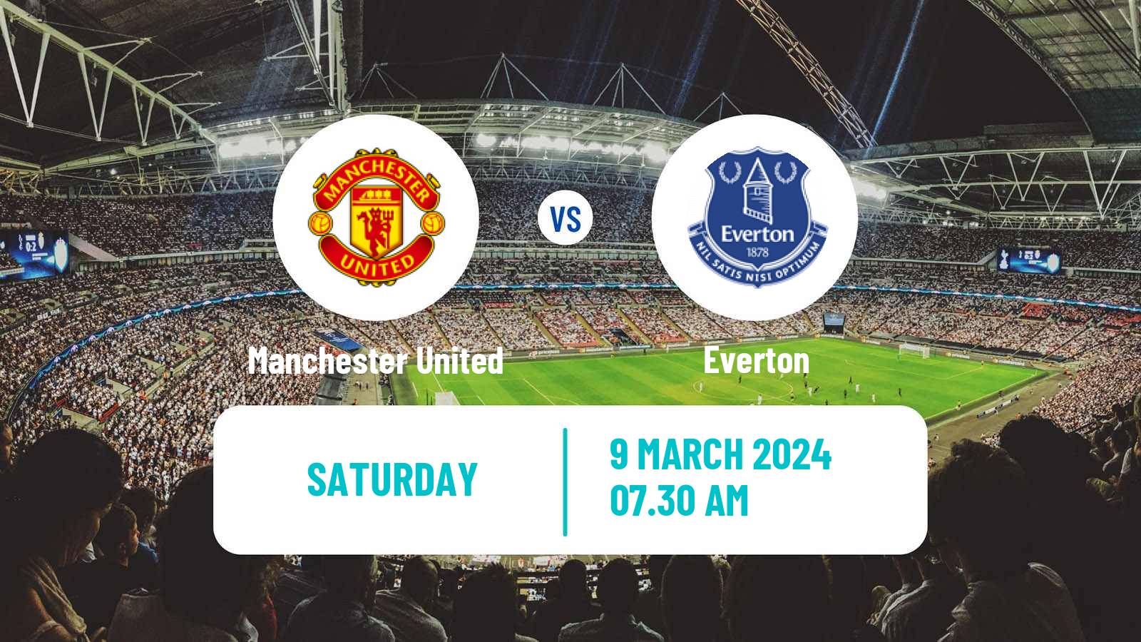 Soccer English Premier League Manchester United - Everton