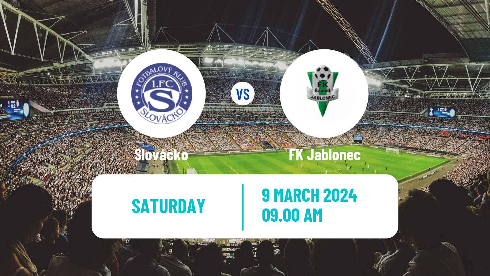 Soccer Czech 1 Liga Slovácko - Jablonec
