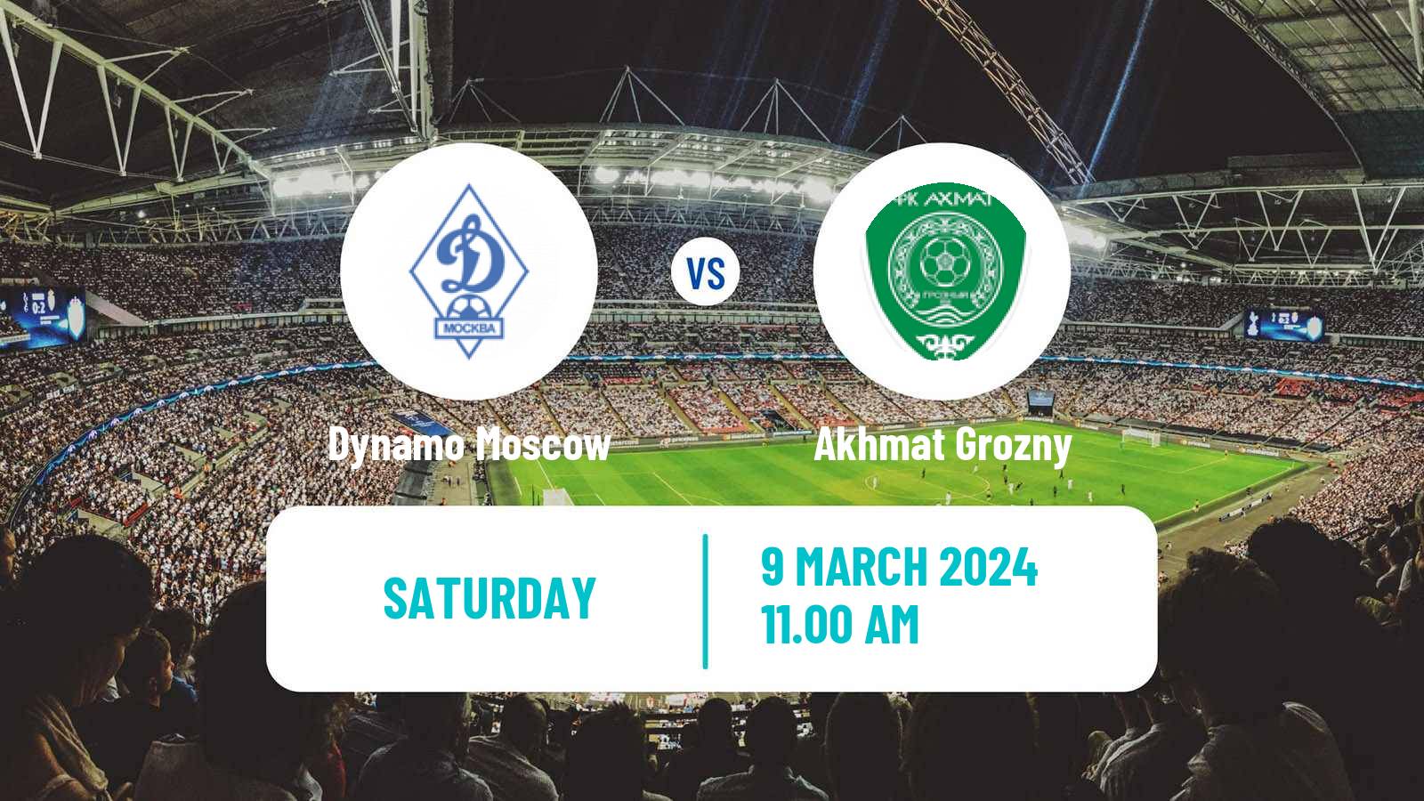 Soccer Russian Premier League Dynamo Moscow - Akhmat Grozny
