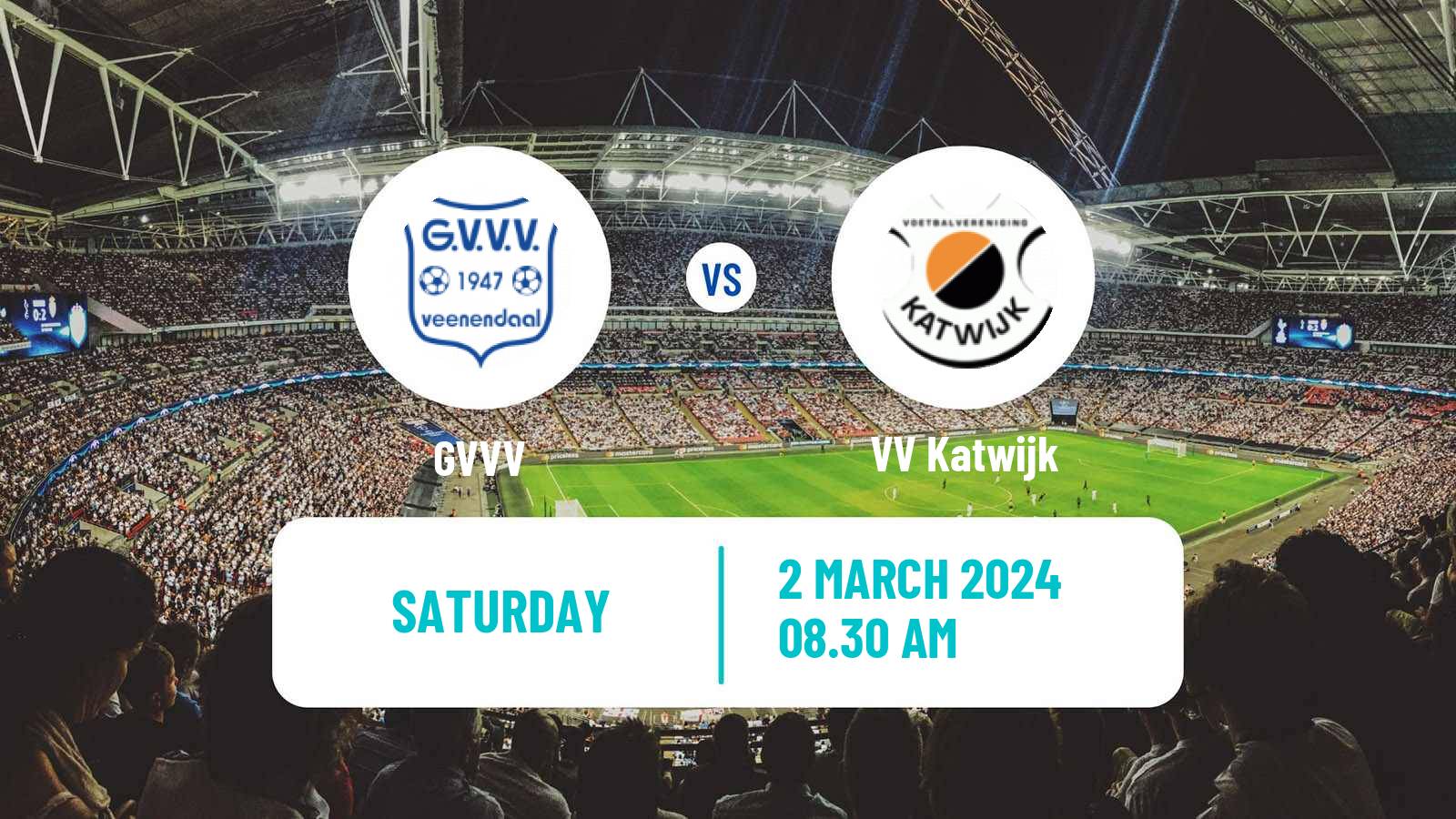 Soccer Dutch Tweede Divisie GVVV - Katwijk