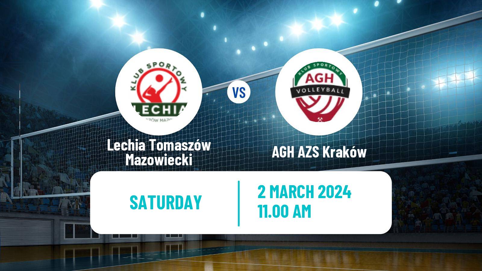 Volleyball Polish I Liga Volleyball Lechia Tomaszów Mazowiecki - AGH AZS Kraków