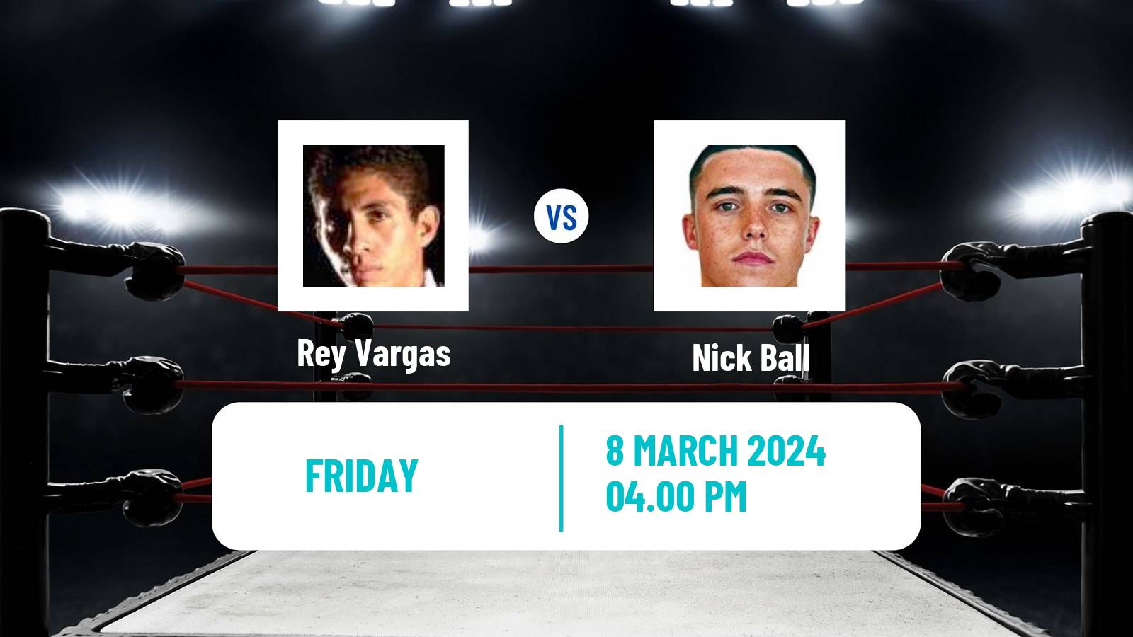 Boxing Featherweight WBC Title Men Rey Vargas - Nick Ball