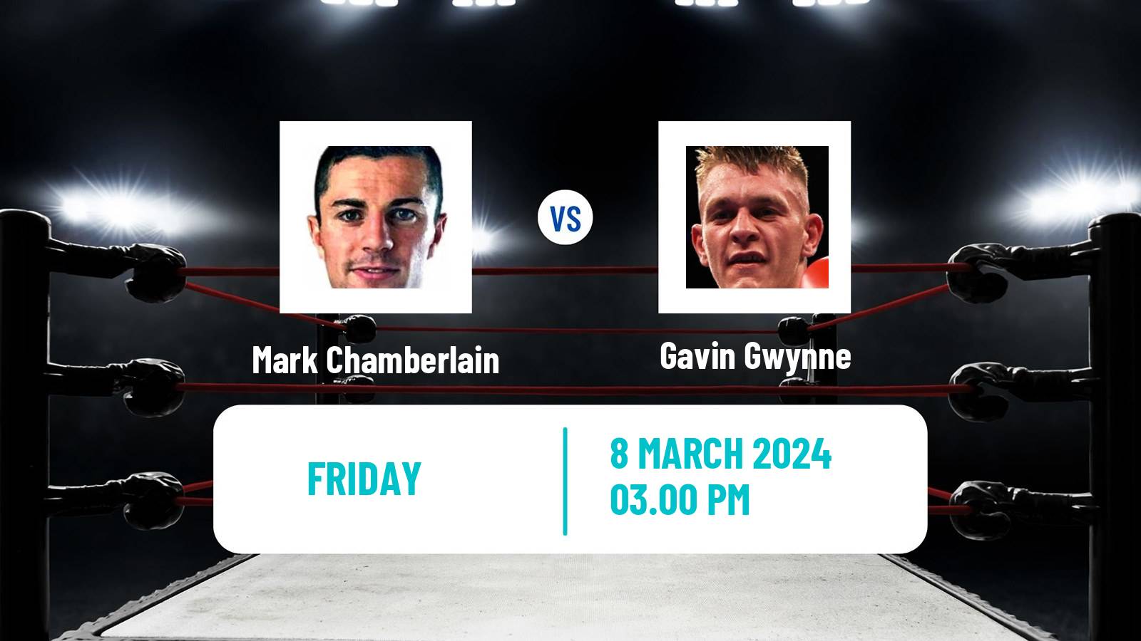 Boxing Lightweight Others Matches Men Mark Chamberlain - Gavin Gwynne