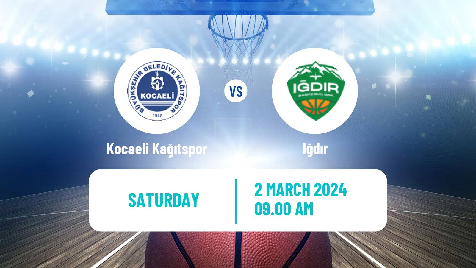 Basketball Turkish TBL Kocaeli Kağıtspor - Iğdır