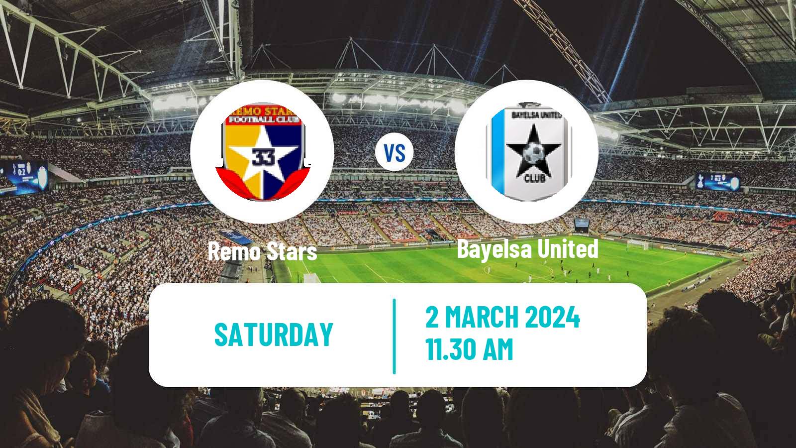Soccer Nigerian Premier League Remo Stars - Bayelsa United