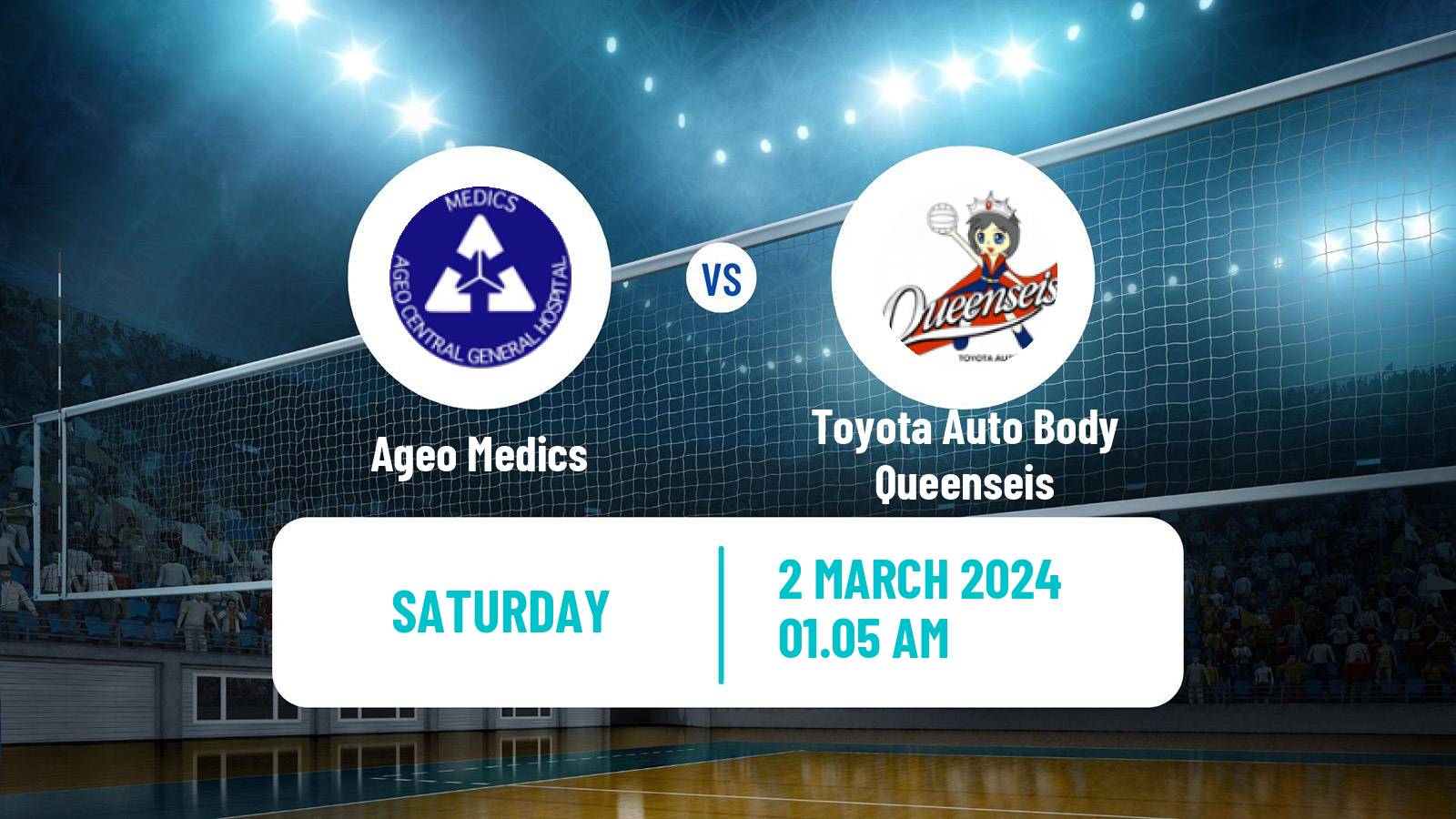 Volleyball Japan V Premier League Women Ageo Medics - Queenseis Kariya