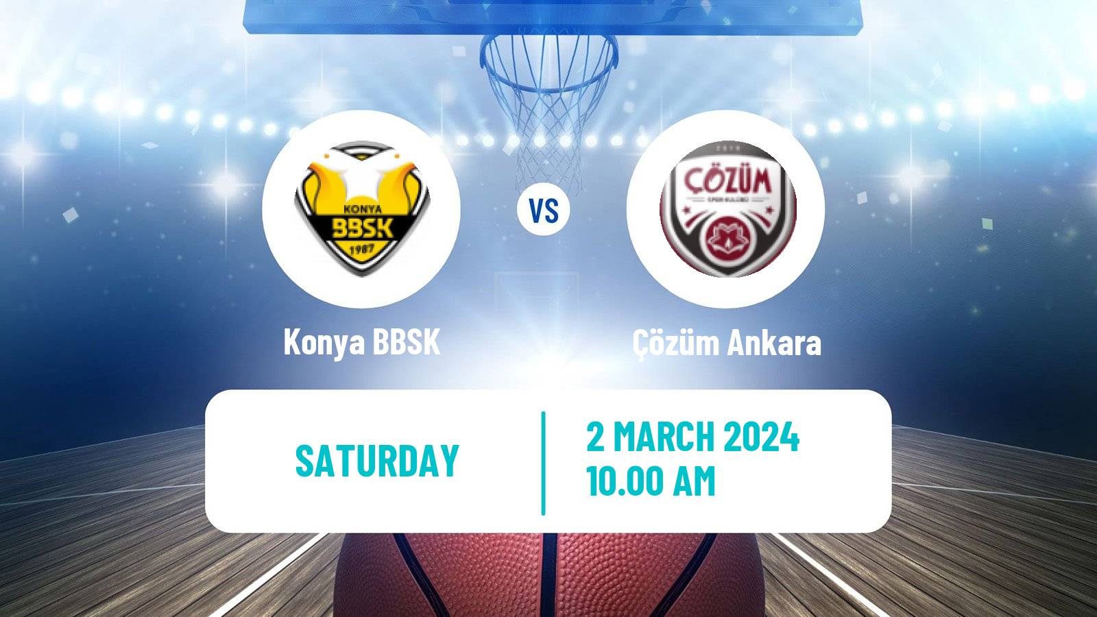 Basketball Turkish TB2L Konya BBSK - Çözüm Ankara