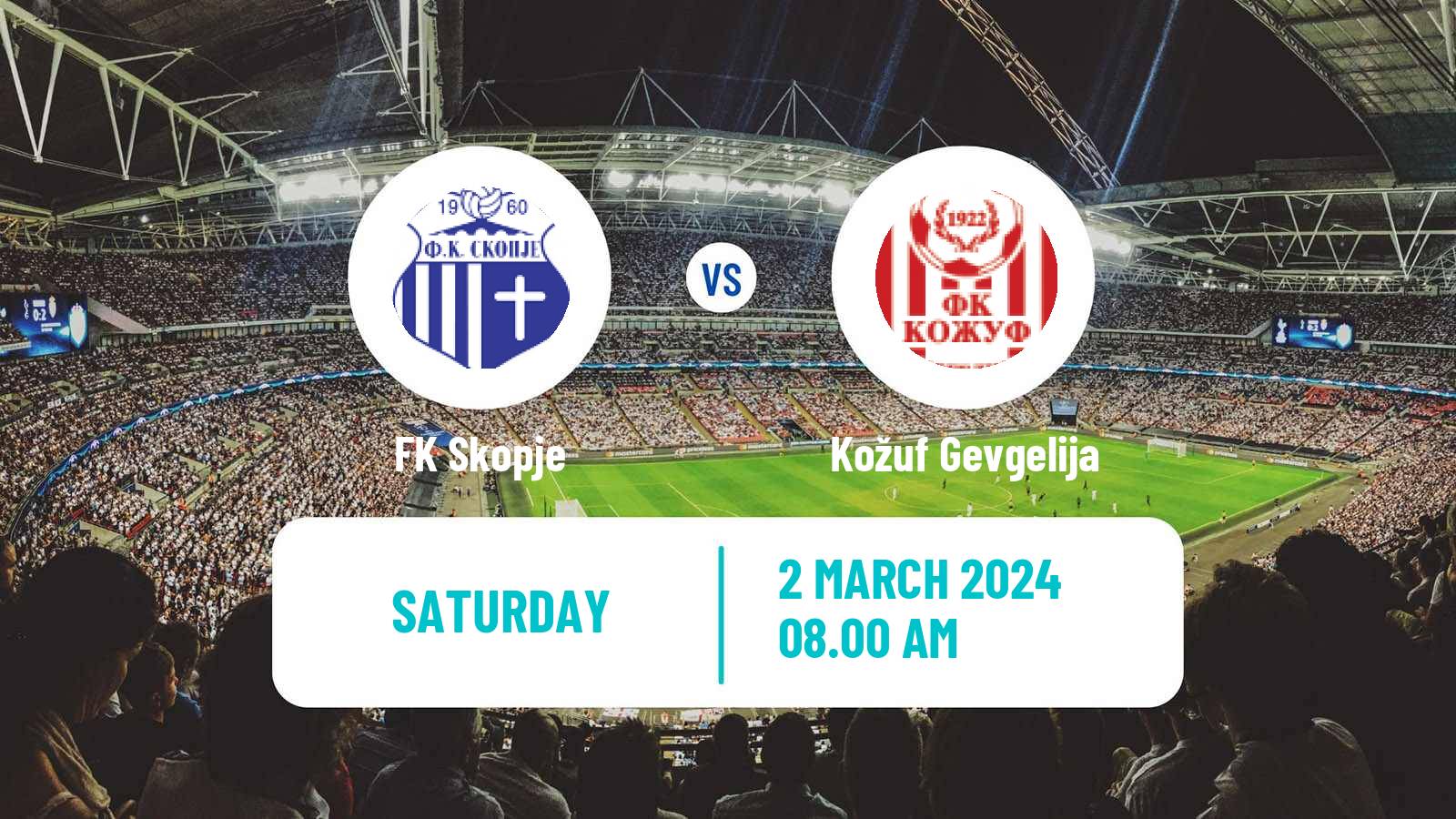 Soccer North Macedonian 2 MFL Skopje - Kožuf Gevgelija
