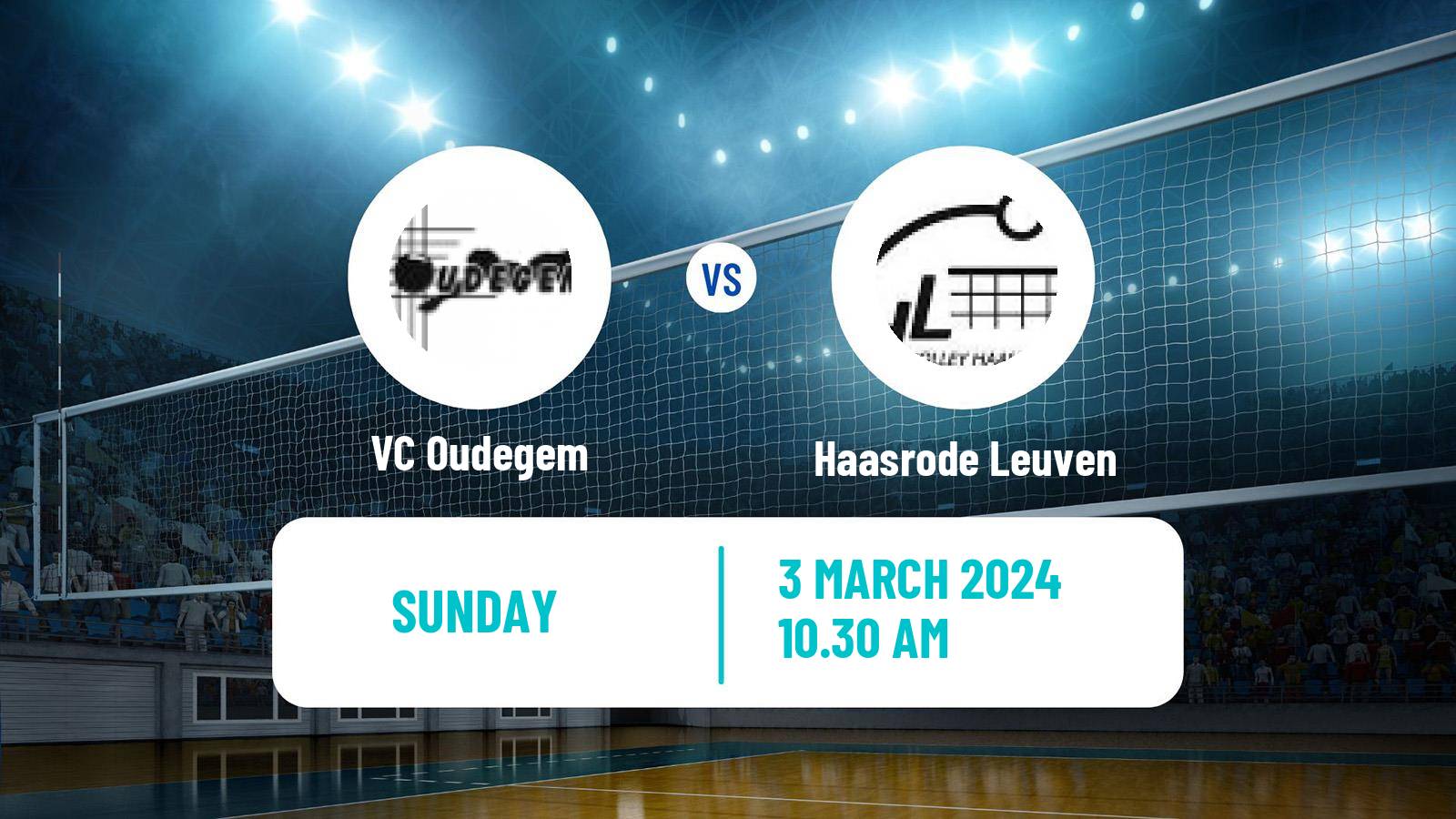 Volleyball Belgian Liga A Volleyball Women Oudegem - Haasrode Leuven