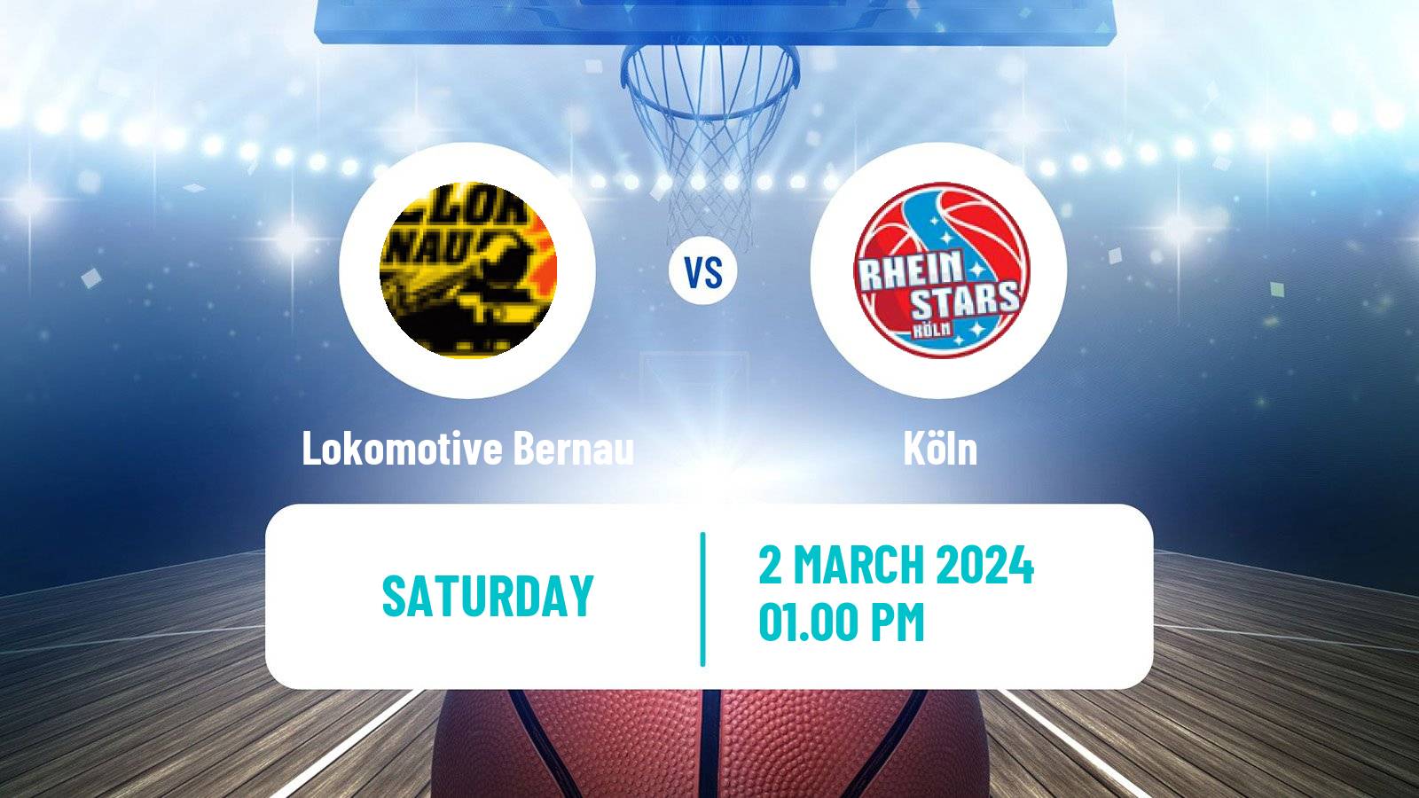 Basketball German Pro B Basketball Lokomotive Bernau - Köln