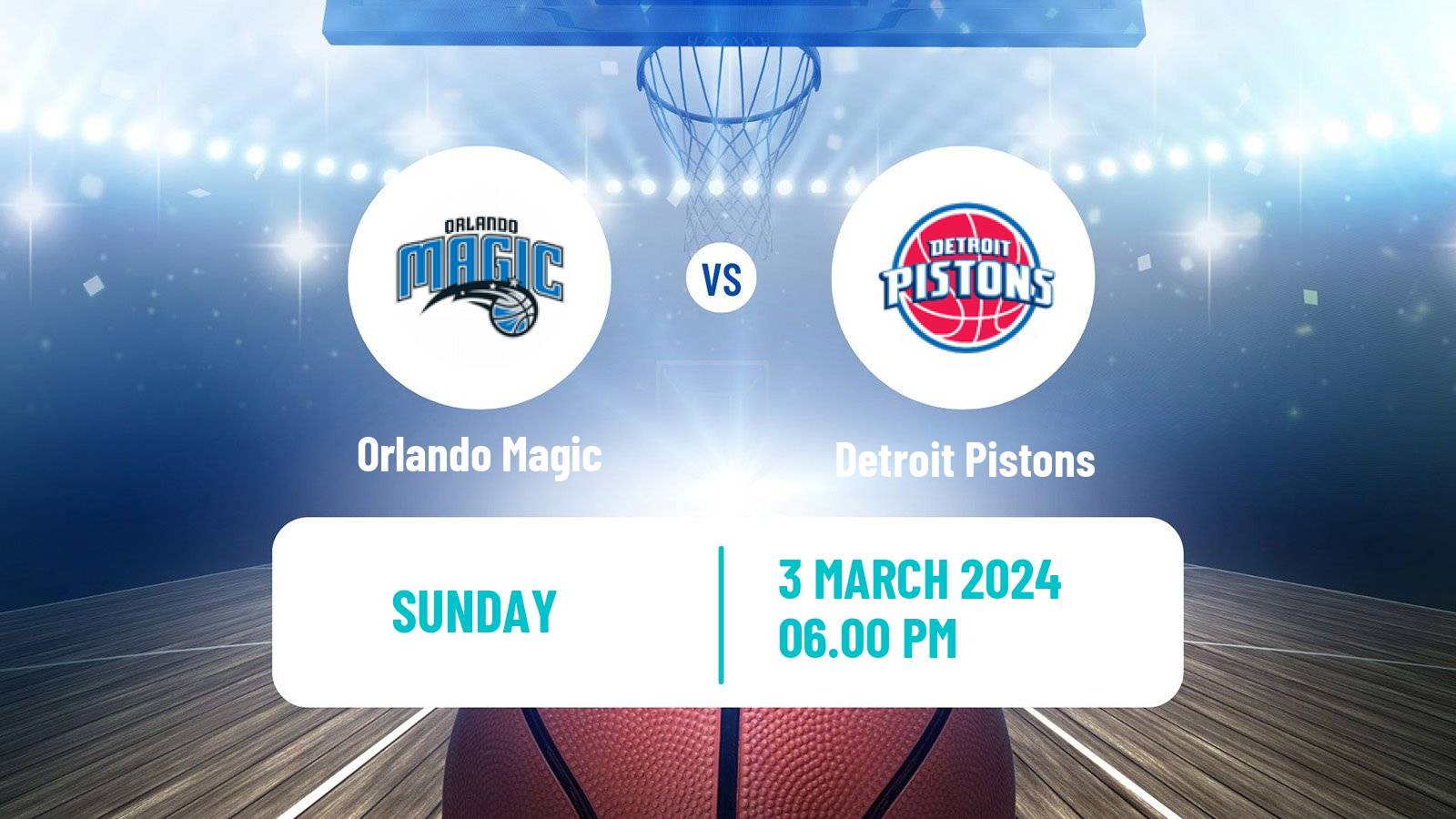 Basketball NBA Orlando Magic - Detroit Pistons