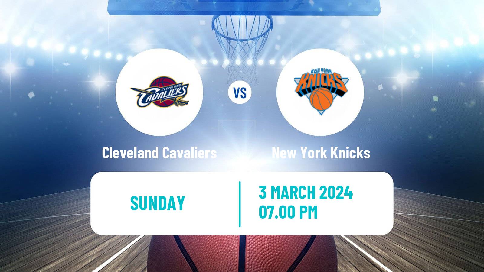 Basketball NBA Cleveland Cavaliers - New York Knicks