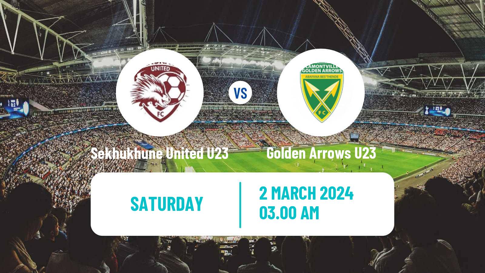 Soccer South African Diski Challenge Sekhukhune United U23 - Golden Arrows U23