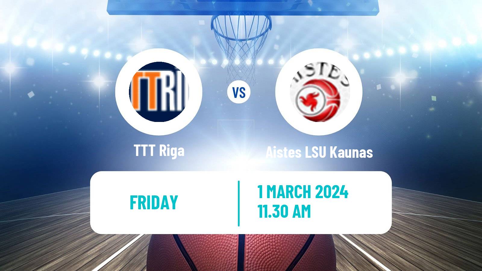 Basketball WBBL TTT Riga - Aistes LSU Kaunas