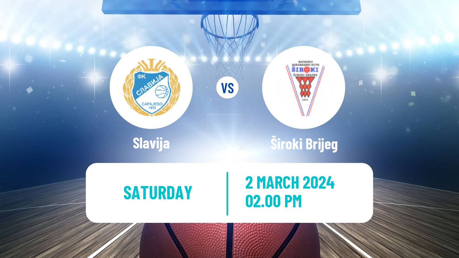Basketball Bosnian Prvenstvo Basketball Slavija - Široki Brijeg