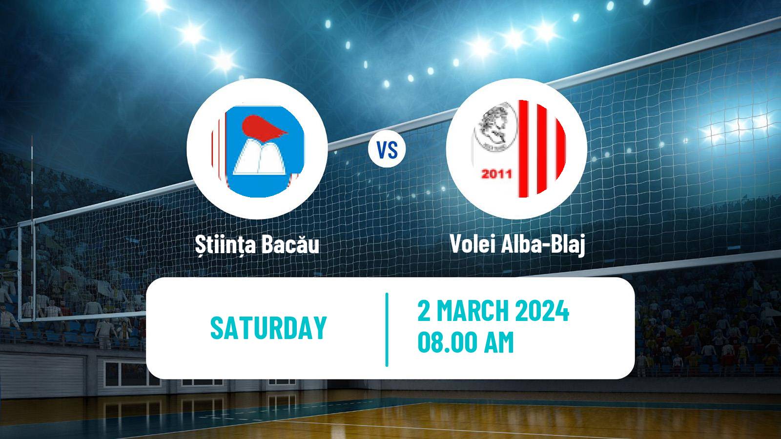 Volleyball Romanian Divizia A1 Volleyball Women Știința Bacău - Volei Alba-Blaj