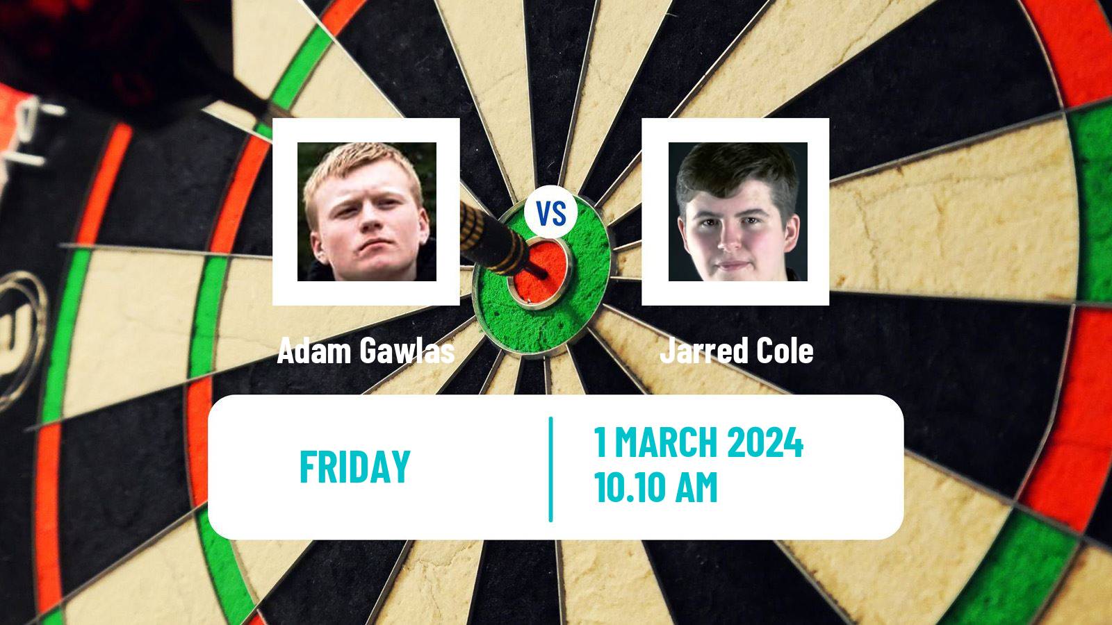 Darts Uk Open Adam Gawlas - Jarred Cole