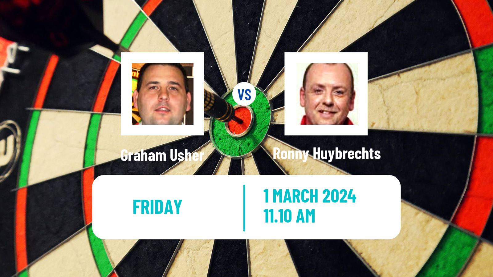 Darts Uk Open Graham Usher - Ronny Huybrechts