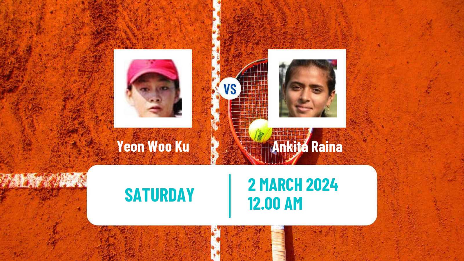 Tennis ITF W35 Gurugram Women Yeon Woo Ku - Ankita Raina