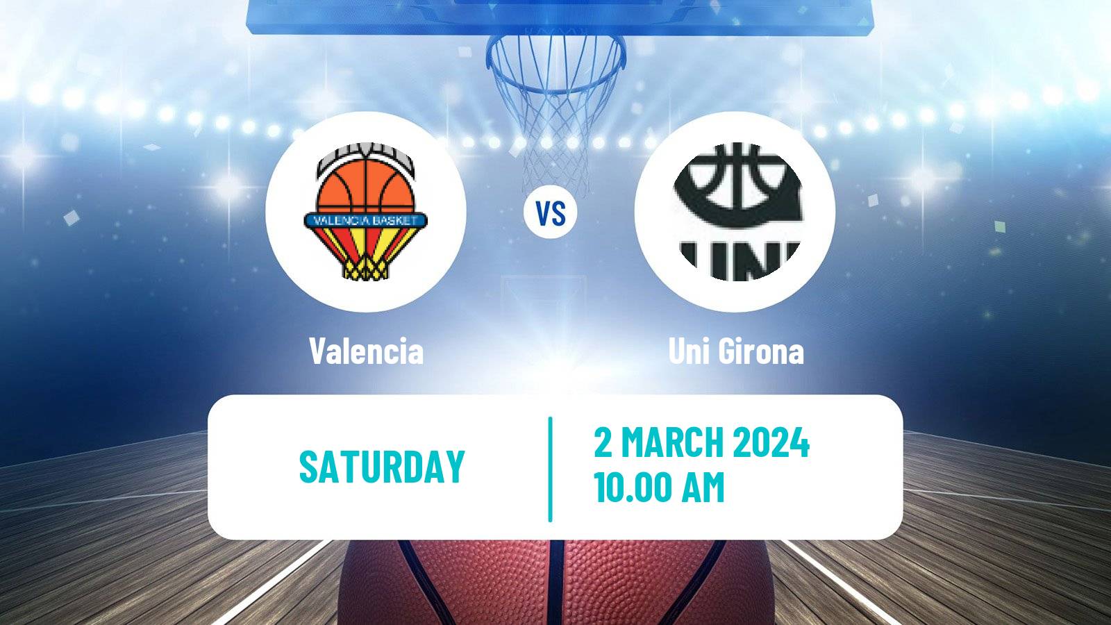 Basketball Spanish Liga Femenina Basketball Valencia - Uni Girona