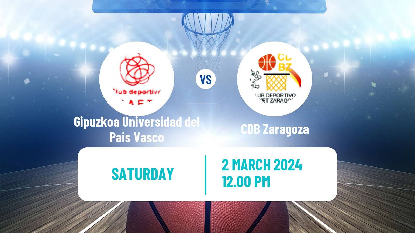 Basketball Spanish Liga Femenina Basketball Gipuzkoa Universidad del Pais Vasco - Zaragoza