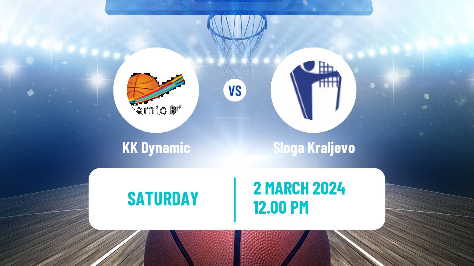 Basketball Serbian First League Basketball Dynamic - Sloga Kraljevo