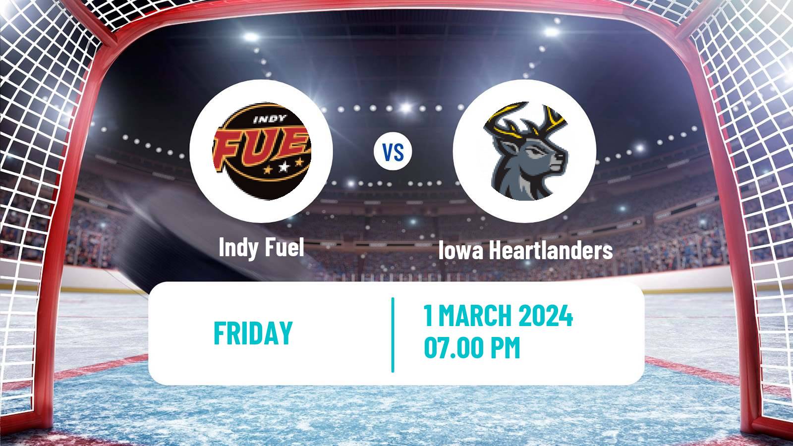 Hockey ECHL Indy Fuel - Iowa Heartlanders