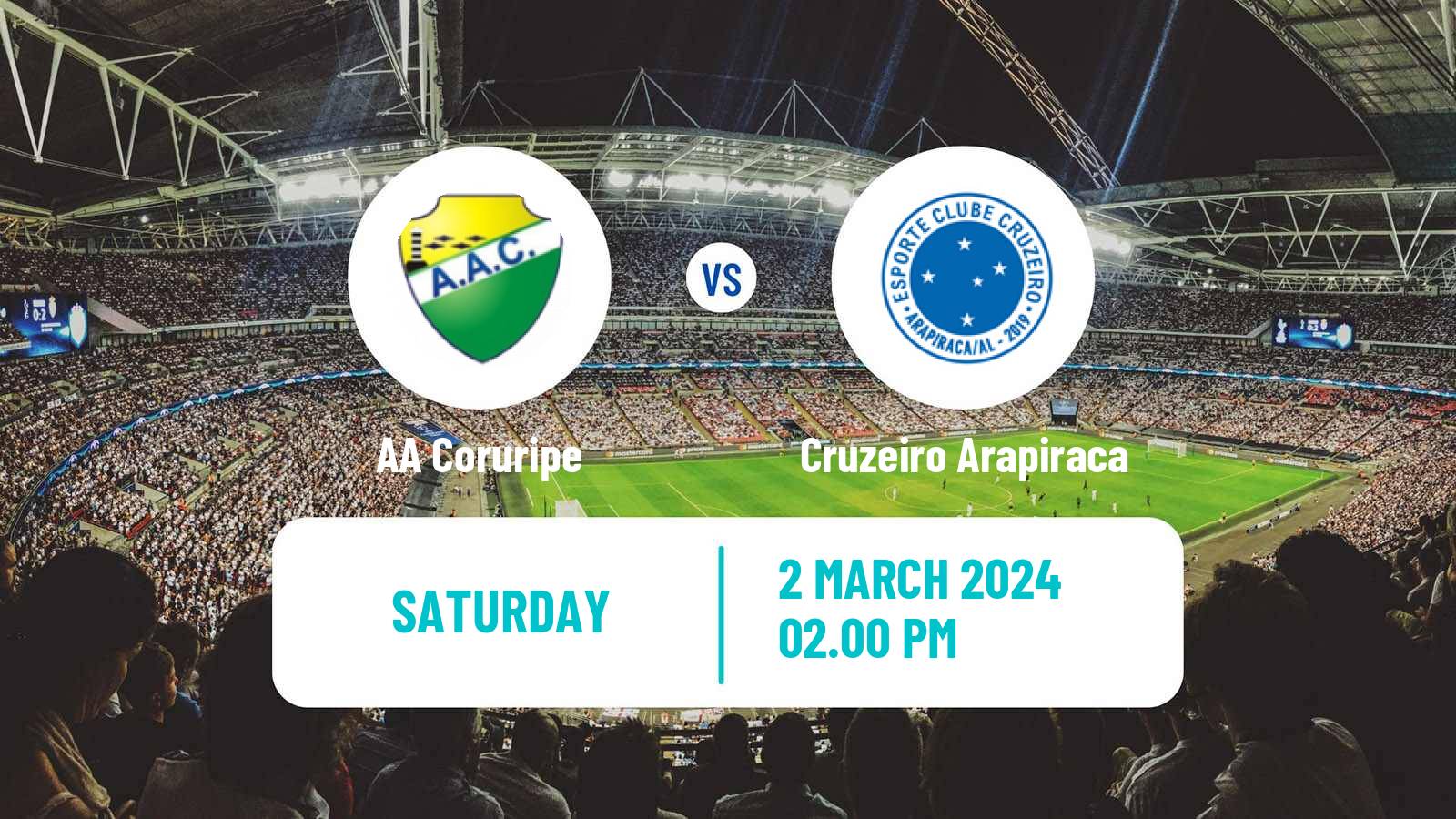 Soccer Brazilian Campeonato Alagoano Coruripe - Cruzeiro Arapiraca