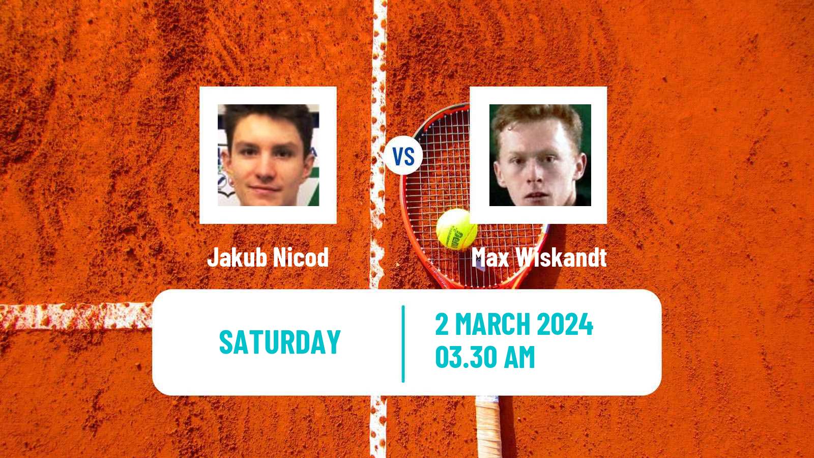 Tennis ITF M15 Monastir 9 Men Jakub Nicod - Max Wiskandt