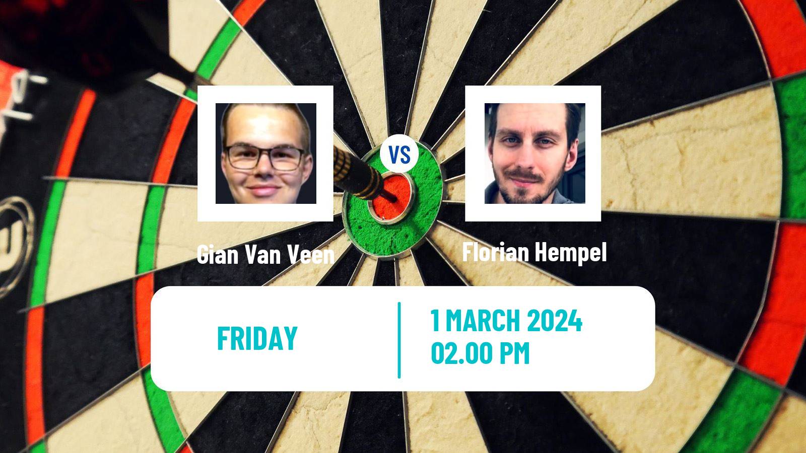 Darts Uk Open Gian Van Veen - Florian Hempel