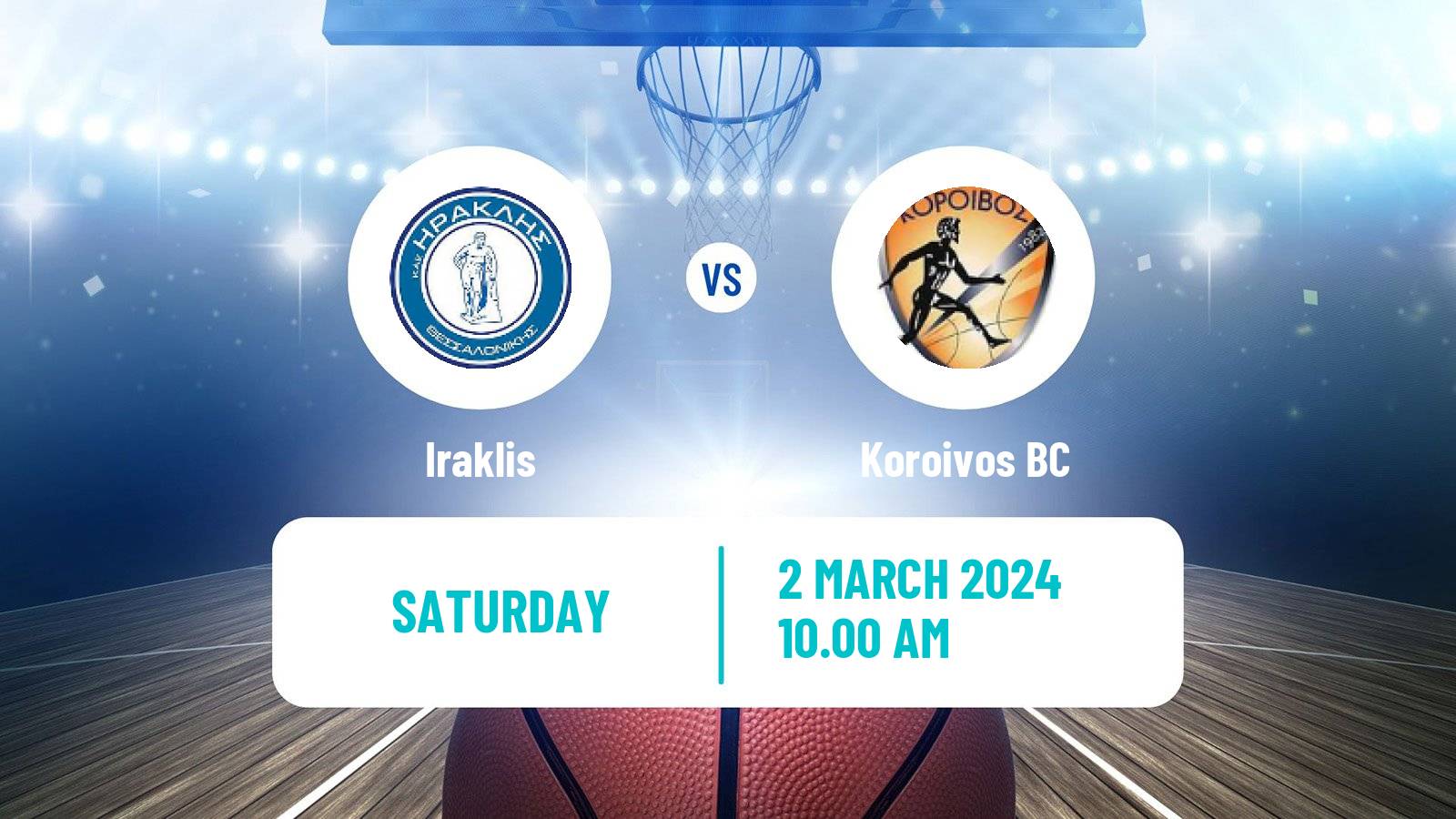 Basketball Greek Elite League Basketball Iraklis - Koroivos