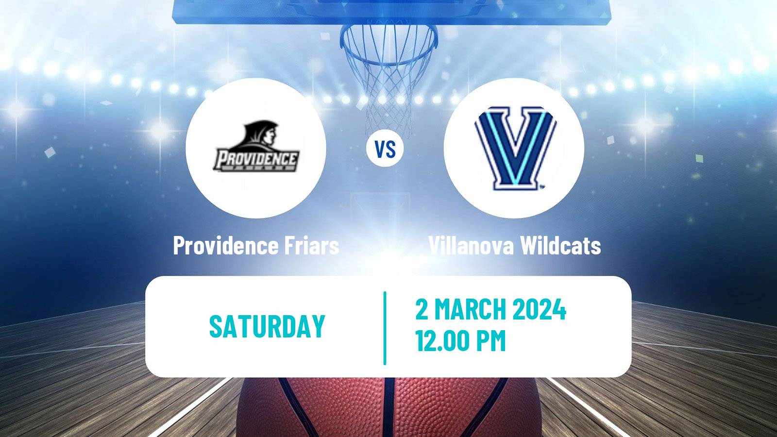 Basketball NCAA College Basketball Providence Friars - Villanova Wildcats