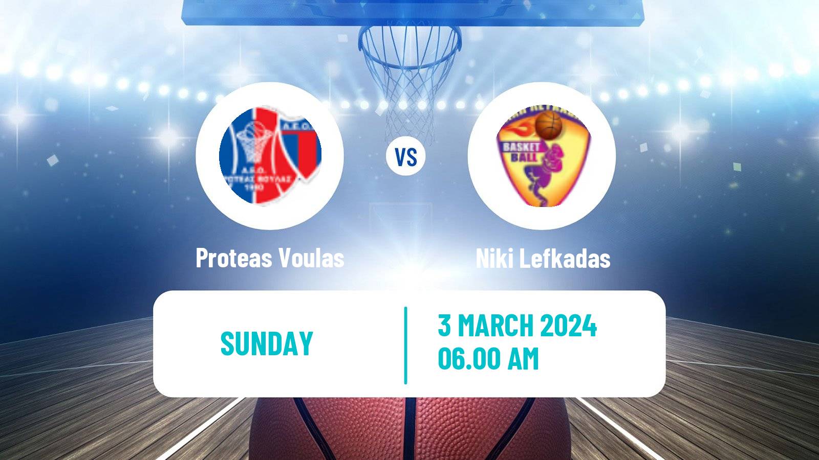 Basketball Greek Basket League A1 Women Proteas Voulas - Niki Lefkadas
