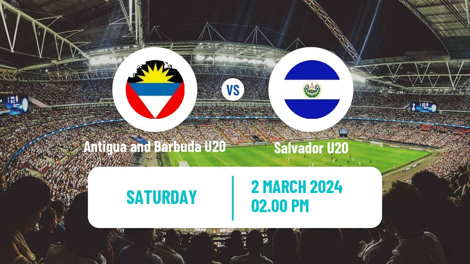 Soccer CONCACAF Championship U20 Antigua and Barbuda U20 - Salvador U20