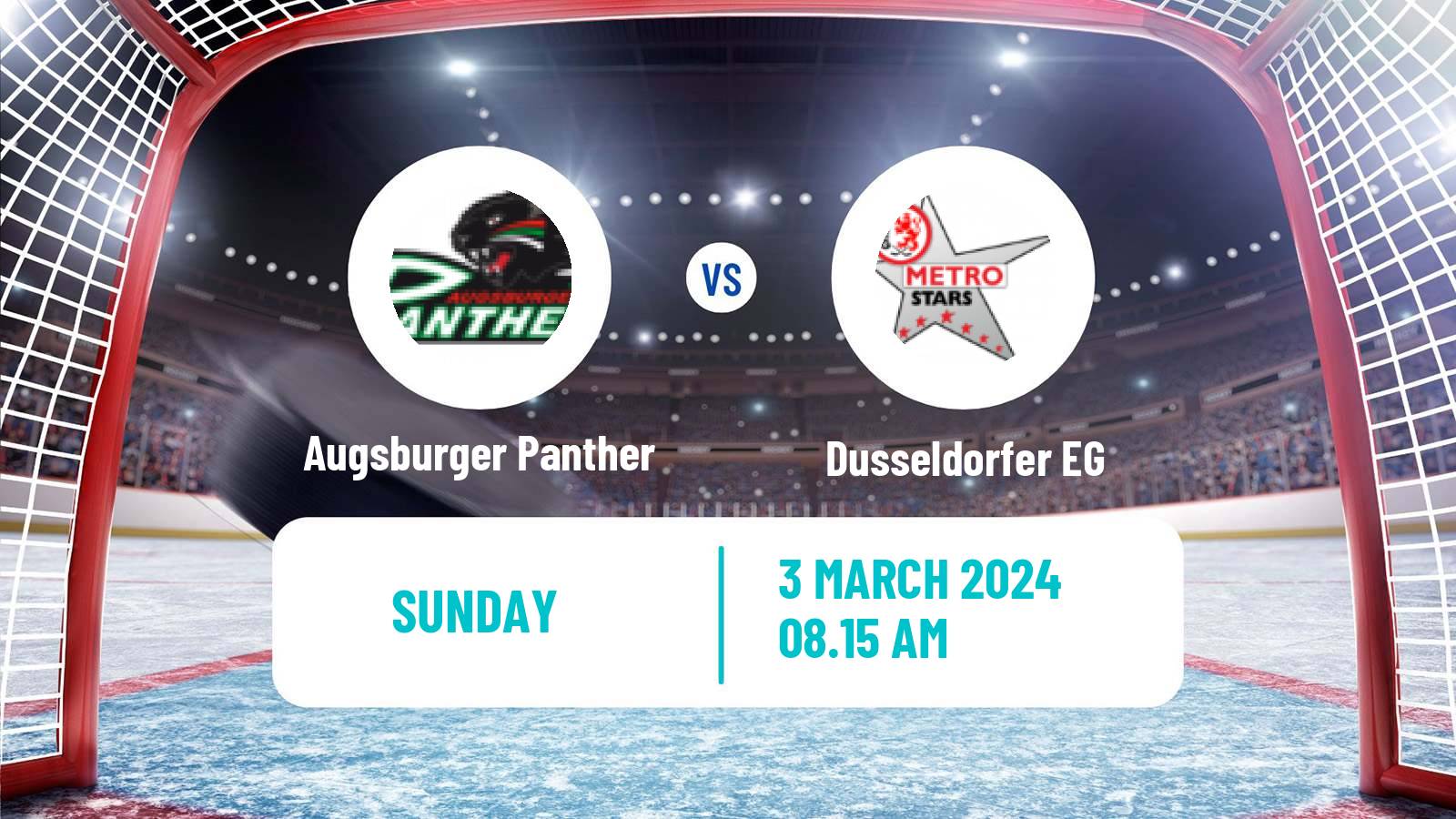 Hockey German Ice Hockey League Augsburger Panther - Dusseldorfer EG