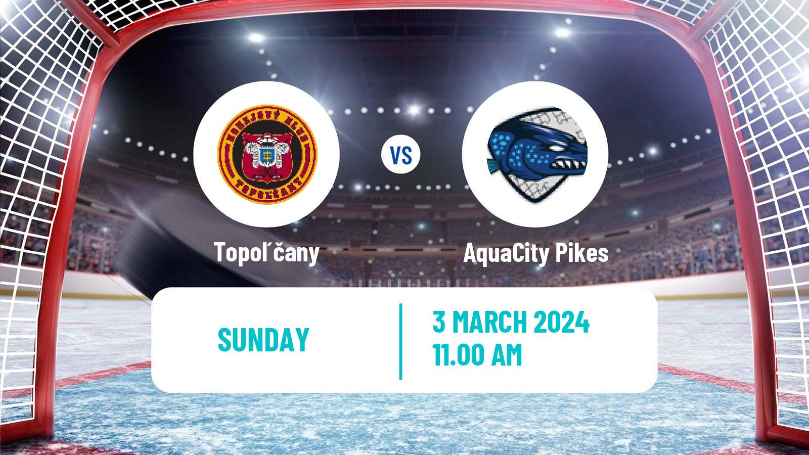 Hockey Slovak 1 Liga Hockey Topoľčany - AquaCity Pikes