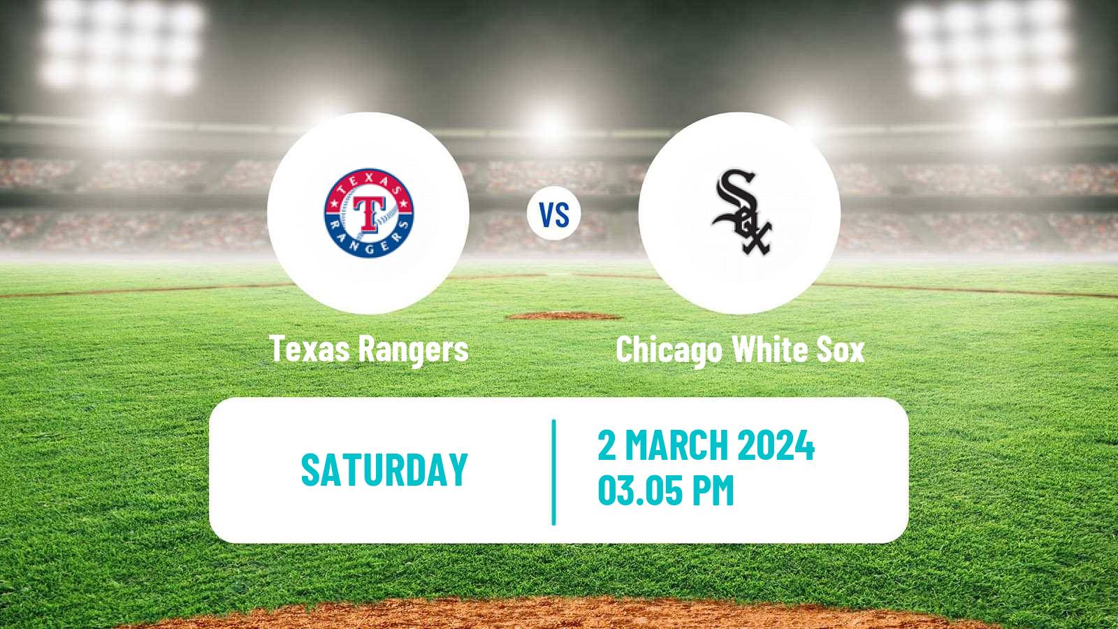 Baseball MLB Spring Training Texas Rangers - Chicago White Sox