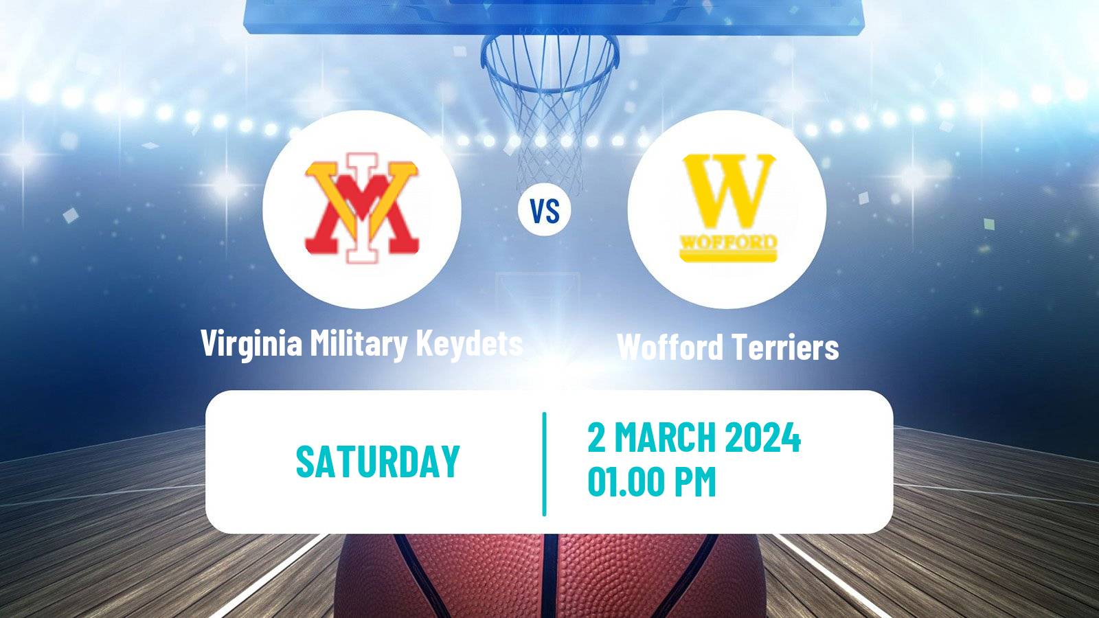 Basketball NCAA College Basketball Virginia Military Keydets - Wofford Terriers