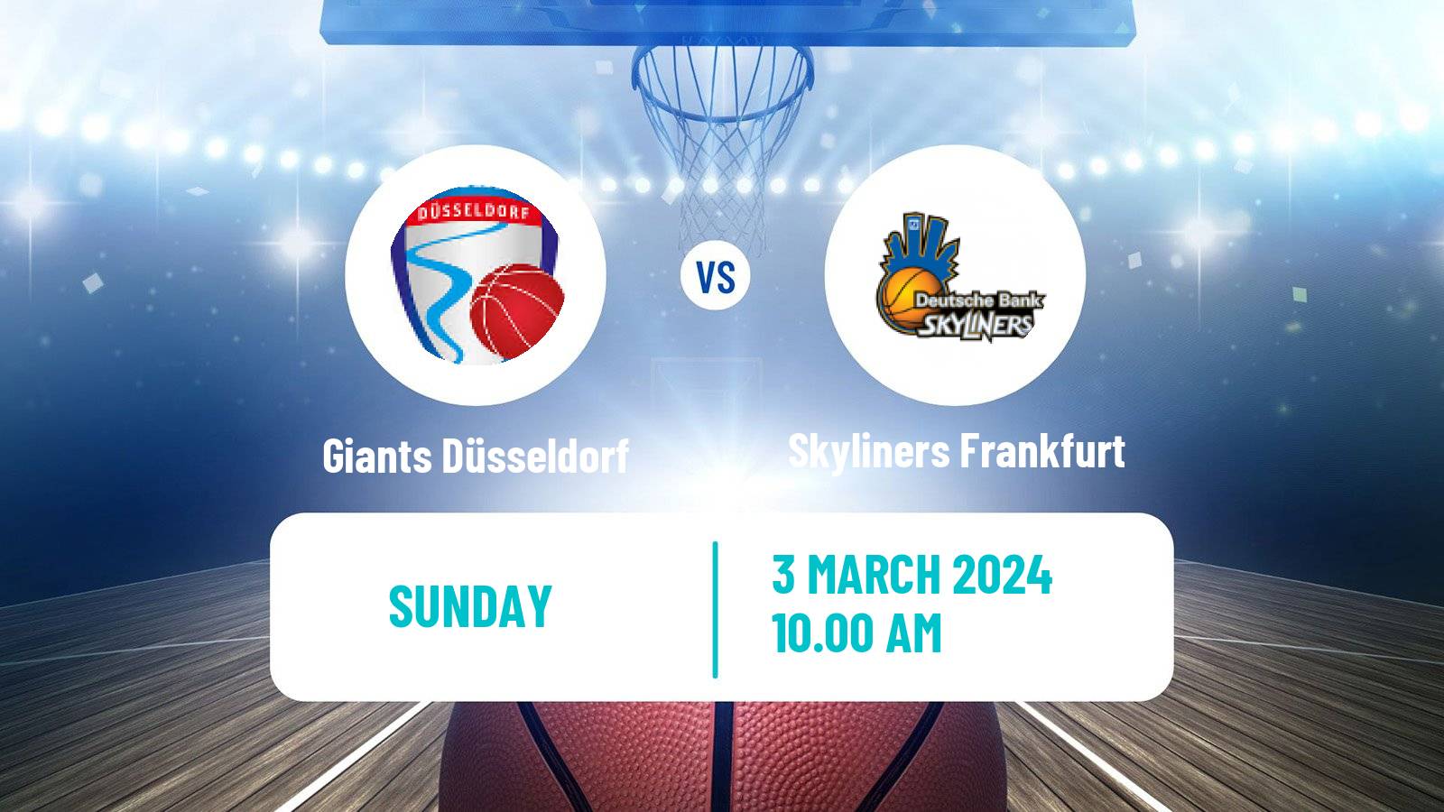 Basketball German Pro A Basketball Giants Düsseldorf - Skyliners Frankfurt