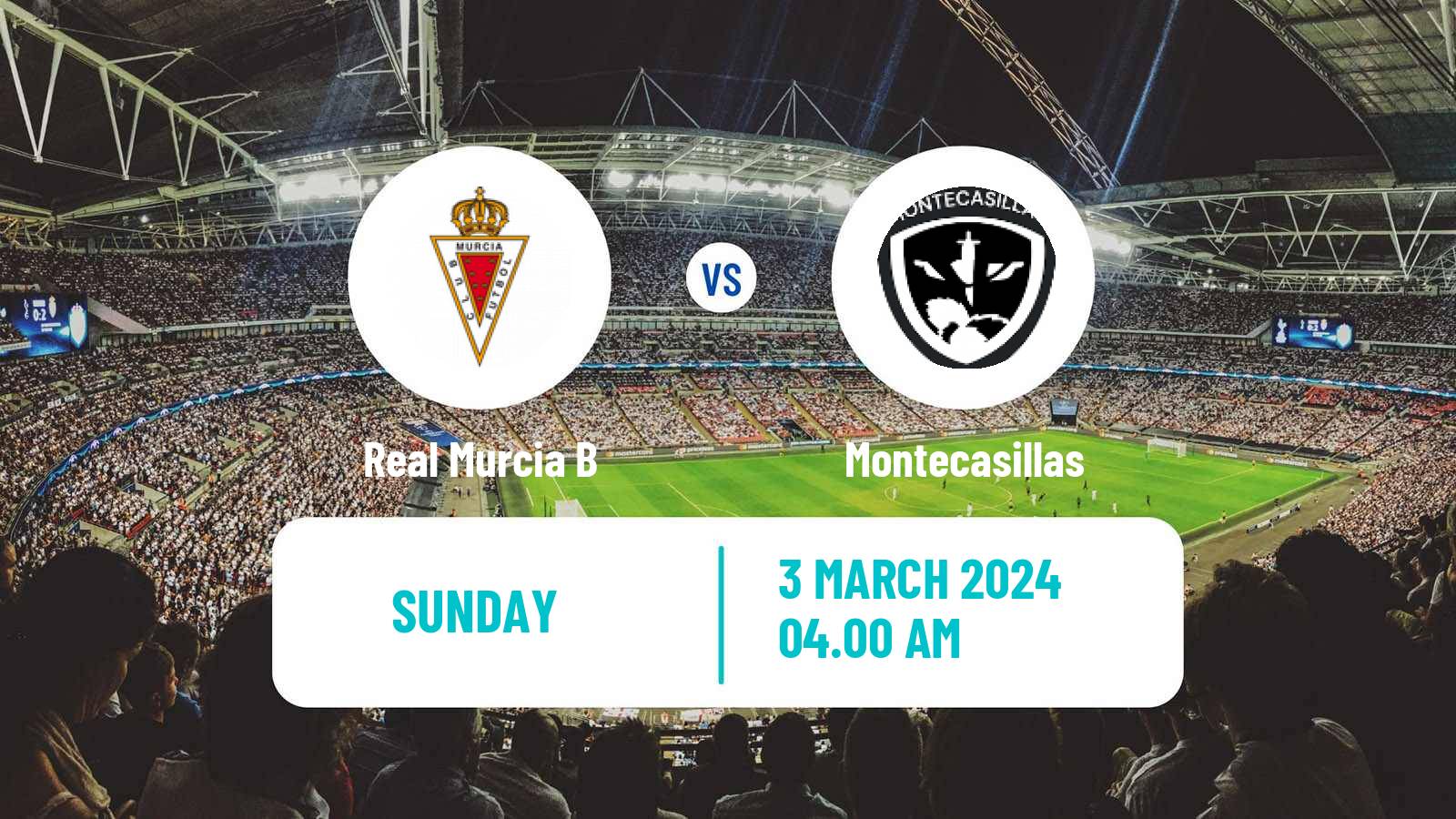 Soccer Spanish Tercera RFEF - Group 13 Real Murcia B - Montecasillas